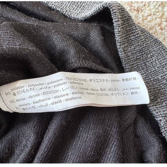 ZARA Basics short sleeved. T shirt Dress, size medium, Dark Gray - Picture 4 of 7